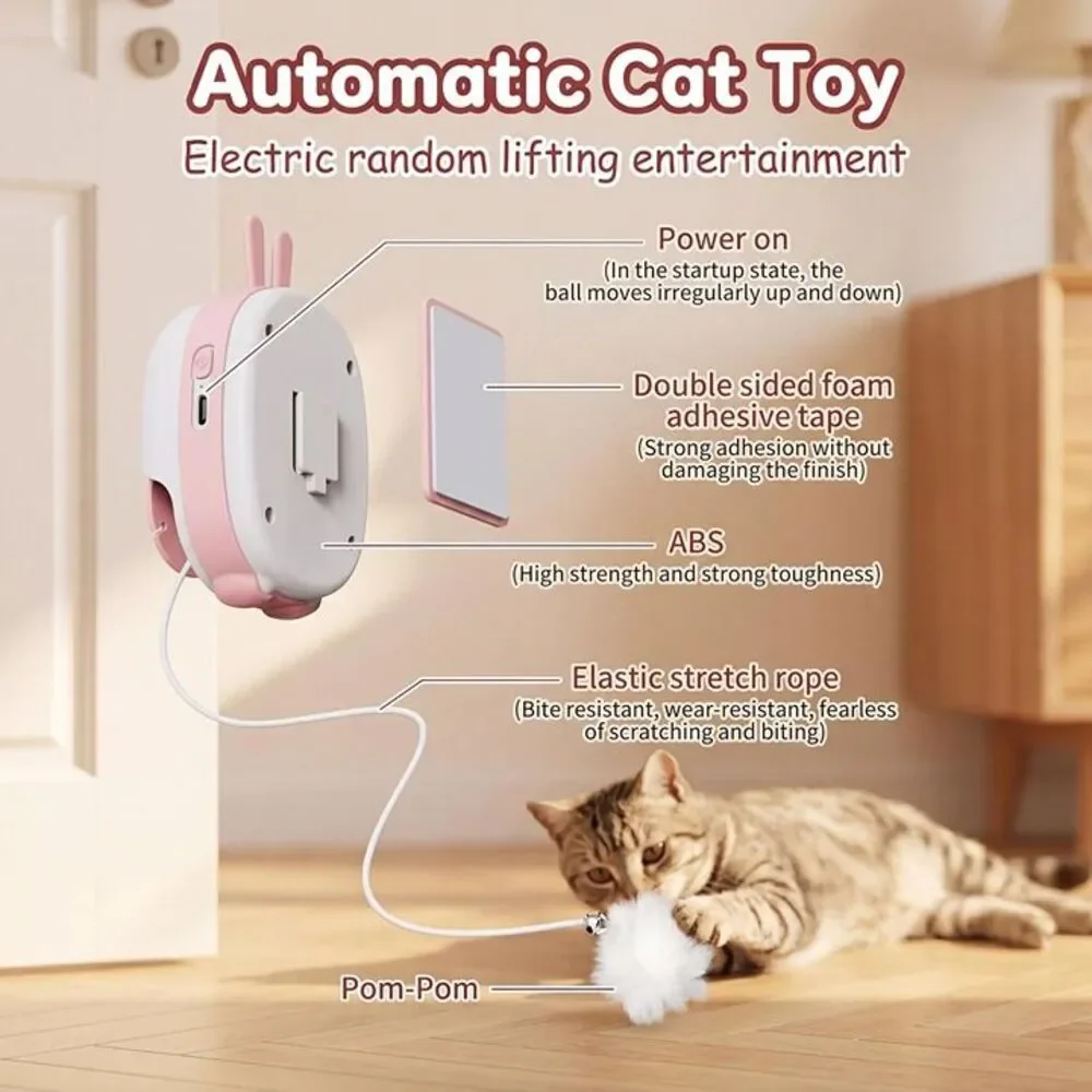 New Interactive Cat Toys for Indoor Cats, Automatic Hanging Cat Toys